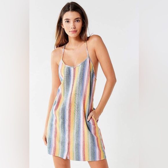 Obey Dresses & Skirts - Obey Carmen striped rainbow dress